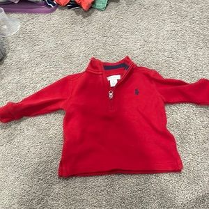 Ralph Lauren knit half zip sweater - size 6 months